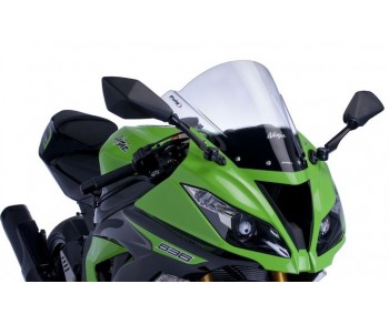 RACING SCREEN FOR KAWASAKI NINJA ZX-6R 2009-2014/ ZX-10R 2008-2010 - SMOKE
